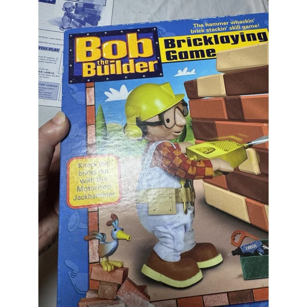 Bob The Builder Bricklaying Game Vintage 2002 Hasbro Complete Damaged Hammer